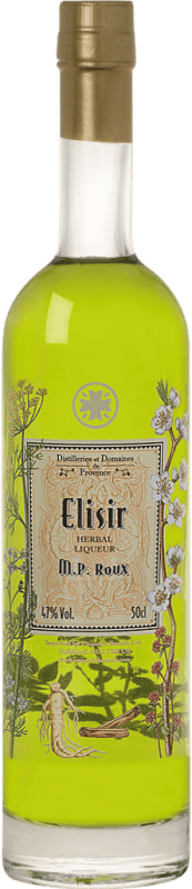 63,95 € Kostenloser Versand | Kräuterlikör Domaines de Provence Elisir MP Roux Frankreich Medium-Flasche 50 cl