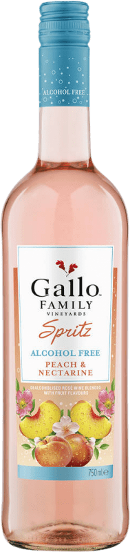 10,95 € 免费送货 | 开胃酒 Gallo Spritz — 斯普利茨 美国 75 cl Peach — 桃子, Nectarine — 油桃 不含酒精