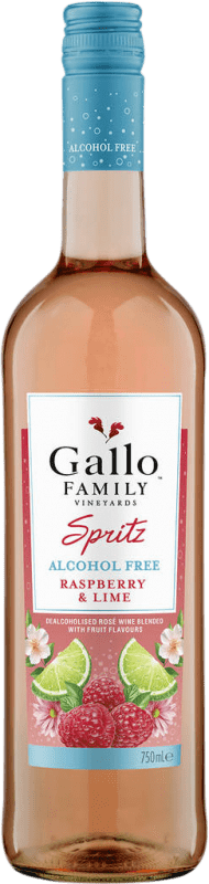 10,95 € 免费送货 | 开胃酒 Gallo Spritz — 斯普利茨 美国 75 cl Raspberry — 覆盆子, Lime — 青柠 不含酒精