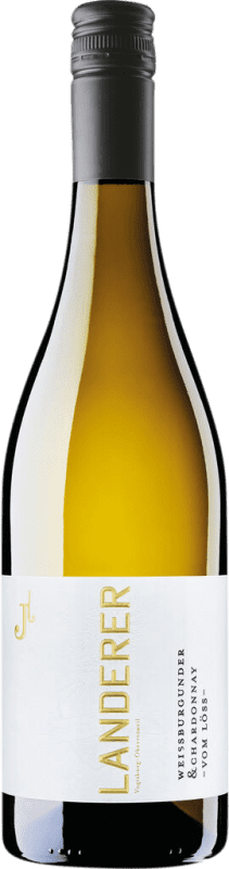 16,95 € 免费送货 | 白葡萄酒 Landerer Weissburgunder Chardonnay 德国 Chardonnay — 莎当妮, Pinot Blanc — 白皮诺 75 cl