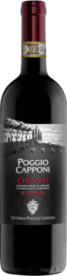 15,95 € Free Shipping | Red Wine Poggio Capponi Pc Reserve — Aged D.O.C.G. Chianti Tuscany Italy 75 cl