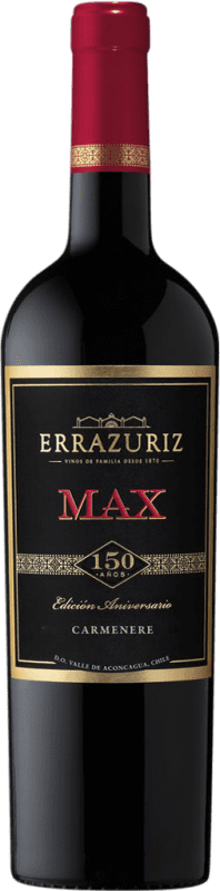 24,95 € Бесплатная доставка | Белое вино Viña Errazuriz MAX Чили Carmenère — Карменер 75 cl