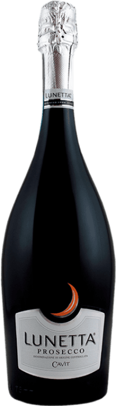 11,95 € Spedizione Gratuita | Spumante Bianco Cavit Lunetta Brut D.O.C. Prosecco Venecia Italia Glera 75 cl