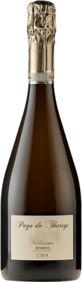 27,95 € Spedizione Gratuita | Spumante Bianco Pago de Tharsys Brut Millésimé Riserva D.O. Cava Catalogna Spagna Chardonnay 75 cl