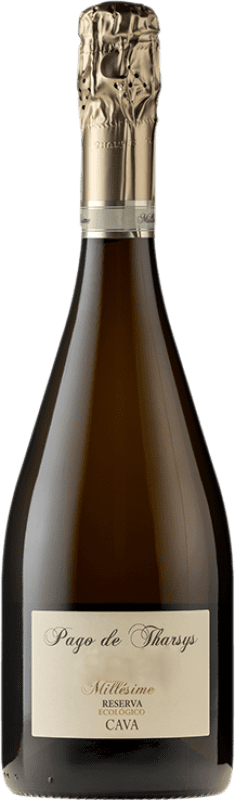 27,95 € Envoi gratuit | Vin Mousseux Blanc Pago de Tharsys Brut Millésimé Réserve D.O. Cava Catalogne Espagne Chardonnay 75 cl