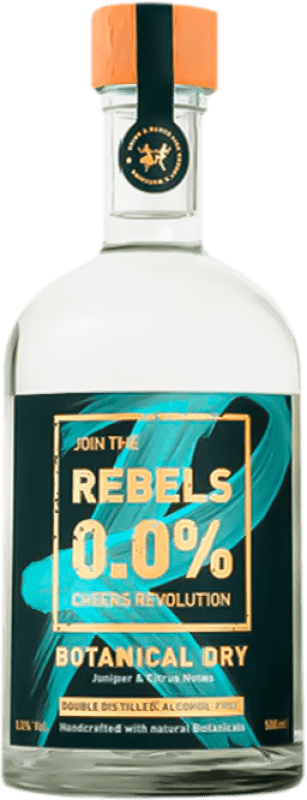 31,95 € Envio grátis | Genever Gin Rebels A.O.C. Valais Valais Suíça Garrafa Medium 50 cl 0.0 Zero Zero Botanicals — Botânicos Sem Álcool