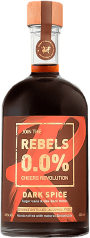 31,95 € Envio grátis | Rum Rebels Dark — Escuro A.O.C. Valais Valais Suíça Garrafa Medium 50 cl 0.0 Zero Zero Spiced — Especiado Sem Álcool