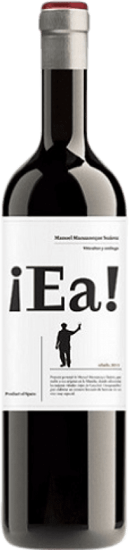 13,95 € Spedizione Gratuita | Vino Rosso EA Vinos by Manzaneque EA D.O. La Mancha Castilla-La Mancha Spagna Tempranillo 75 cl