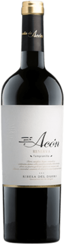 43,95 € 免费送货 | 红葡萄酒 Abadía de Acón 珍藏 D.O. Ribera del Duero 卡斯蒂利亚莱昂 西班牙 Tempranillo — 丹魄, Cabernet Sauvignon — 赤霞珠 75 cl