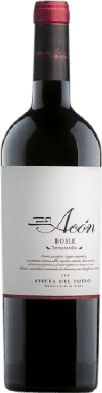 15,95 € Envio grátis | Vinho Tinto Abadía de Acón Carvalho D.O. Ribera del Duero Castela e Leão Espanha Tempranillo 75 cl