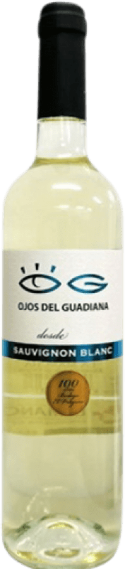 6,95 € Envio grátis | Vinho Branco El Progreso Ojos del Guadiana D.O. La Mancha Castela-Mancha Espanha Sauvignon 75 cl
