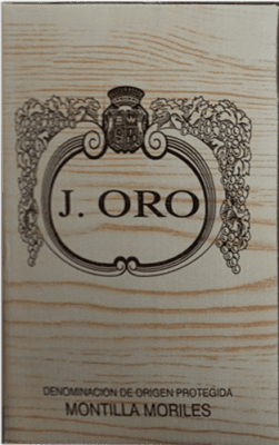 136,95 € Envío gratis | Vino Generoso Fortificado César Bernardo. J. Oro Oloroso D.O. Montilla-Moriles Andalucía España Bag in Box 15 L