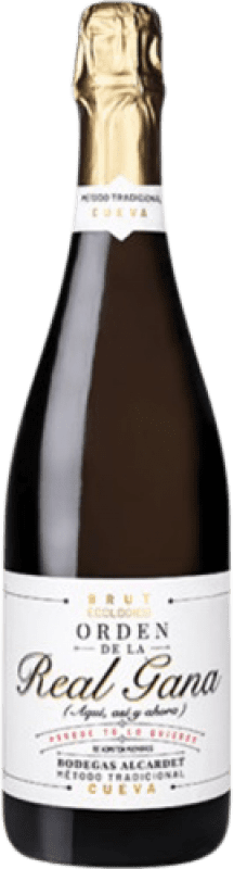 10,95 € Бесплатная доставка | Белое игристое вино Alcardet Real Gana Brut — брют Испания Airén — Айрен 75 cl