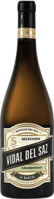 6,95 € 送料無料 | 白ワイン Del Saz Vidal D.O. La Mancha カスティーリャ・ラ・マンチャ スペイン Macabeo — マカベオ, Chardonnay — シャルドネ 75 cl