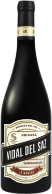 6,95 € 免费送货 | 红葡萄酒 Del Saz Vidal Crianza — 陈酿 D.O. La Mancha 卡斯蒂利亚 - 拉曼恰 西班牙 Tempranillo — 丹魄 75 cl