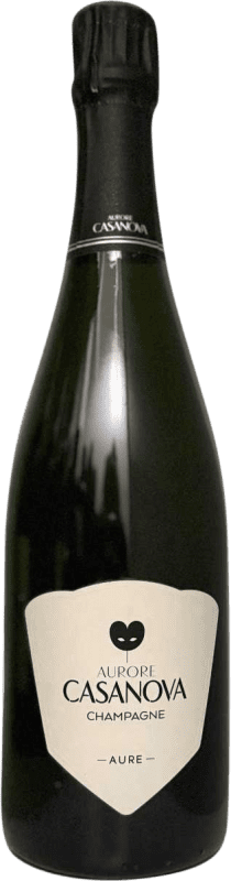 64,95 € 送料無料 | 白のスパークリングワイン Aurore Casanova Cuvée A.O.C. Champagne シャンパン フランス Chardonnay — シャルドネ, Pinot Meunier — ピノ・ムニエ 75 cl