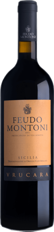152,95 € Kostenloser Versand | Rotwein Feudo Montoni Vrucara D.O.C. Sicilia Sizilien Italien Eco — Biologisch Magnumflasche 1,5 L