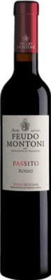 54,95 € Spedizione Gratuita | Vino Dolce Feudo Montoni Passito Rosso I.G.T. Terre Siciliane Sicilia Italia Eco — Biologico Mezza Bottiglia 37 cl