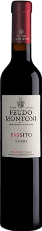 54,95 € 送料無料 | 甘口ワイン Feudo Montoni Passito Rosso — 赤 I.G.T. Terre Siciliane シチリア島 イタリア Eco — エコ ビオ オーガニック ハーフボトル 37 cl