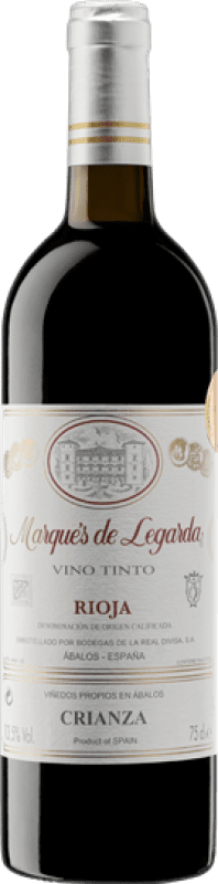 4,95 € Бесплатная доставка | Красное вино Real Divisa Marqués de Legarda Crianza — Крианса D.O.Ca. Rioja Ла-Риоха Испания Полубутылка 37 cl
