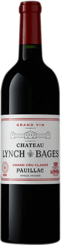 424,95 € Envio grátis | Vinho Tinto Château Lynch-Bages A.O.C. Pauillac Bordeaux França Garrafa Magnum 1,5 L