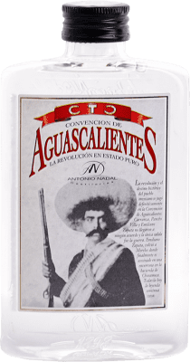 7,95 € 免费送货 | 利口酒 Antonio Nadal Aguascalientes 西班牙 小扁瓶 35 cl PET — 塑料 Ágave — 龙舌兰, Aguardiente — 白兰地
