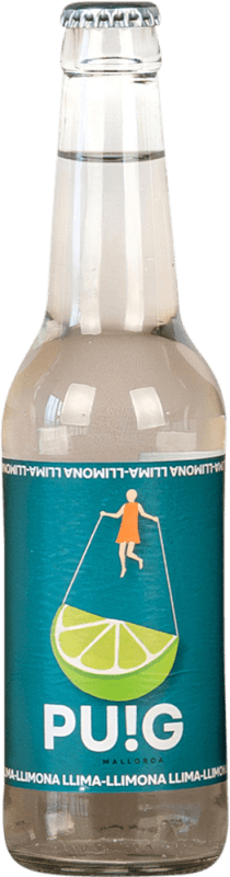 39,95 € Kostenloser Versand | 24 Einheiten Box Softdrinks Puig Spanien Kleine Flasche 20 cl Lima — Limette, Limón — Zitrone