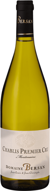 86,95 € Envio grátis | Vinho Branco Bersan Montmains 1er Premier Cru A.O.C. Chablis Borgonha França Chardonnay 75 cl