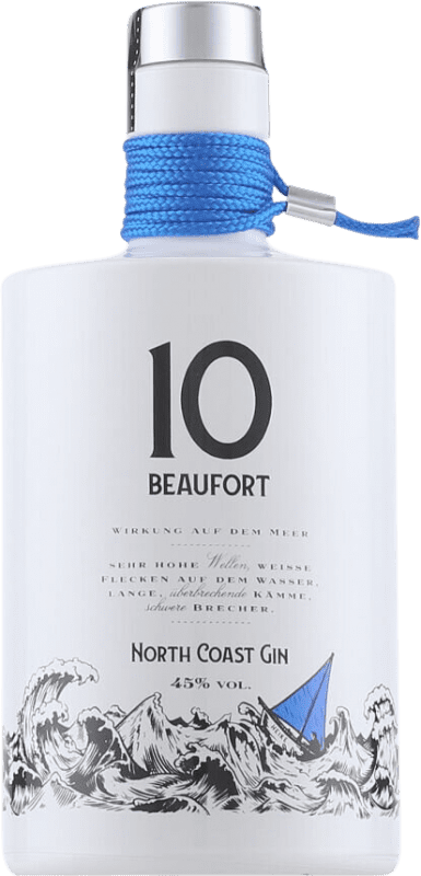 11,95 € Envio grátis | Genever Gin 10 Beaufort North Coast Alemanha Garrafa Medium 50 cl