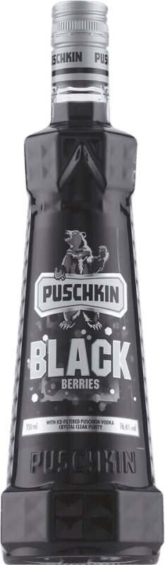 6,95 € Spedizione Gratuita | Vodka Puschkin Germania 70 cl Blackberry — Mora