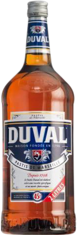 32,95 € 免费送货 | 茴香酒 Pastis La Martiniquaise Duval 法国 特殊瓶 2 L Anís — 茴香