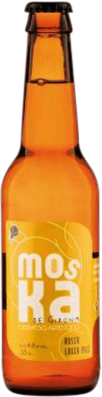3,95 € Envio grátis | Cerveja Birrart Moska Rossa de Girona Catalunha Espanha Garrafinha Terço 33 cl