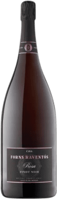 42,95 € Free Shipping | Rosé Sparkling Wine Forns Raventós La Rosa Brut Nature Reserve — Aged D.O. Cava Catalonia Spain Pinot Noir Magnum Bottle 1,5 L