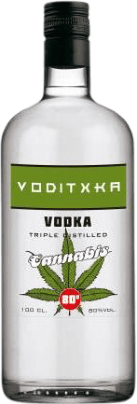28,95 € Бесплатная доставка | Водка Voditxka 80º Испания 1 L Cannabis — Каннабис