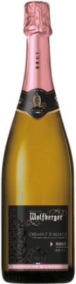 19,95 € Envío gratis | Espumoso Rosado Wolfberger Brut Rosé — Rosado A.O.C. Crémant d'Alsace Alsace Francia Pinot Negro 75 cl