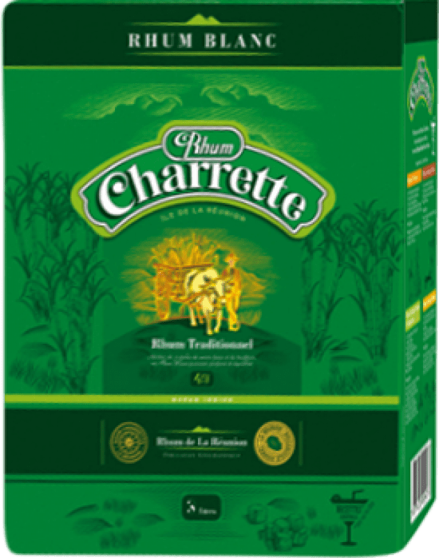 67,95 € 免费送货 | 朗姆酒 Charrette Blanco — 白色的 团圆 Bag in Box — 盒中袋 3 L