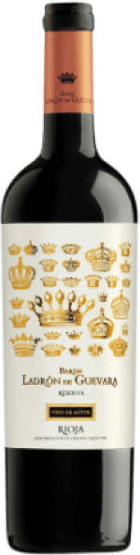 32,95 € Spedizione Gratuita | Vino Rosso Celler Vallvé & Guevara Ladrón Vino de Autor — Vino d'Autore Riserva D.O.Ca. Rioja La Rioja Spagna Tempranillo, Graciano 75 cl