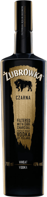25,95 € Envío gratis | Vodka Zubrowka Czarna Luxury — Lujo Polonia 70 cl