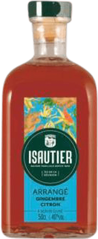 24,95 € Free Shipping | Rum Isautier Arrangé Reunion 70 cl Jengibre — Ginger, Limón — Lemon