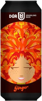 7,95 € 免费送货 | 啤酒 Dua Lisa 西班牙 中号罐 50 cl Ginger — 姜