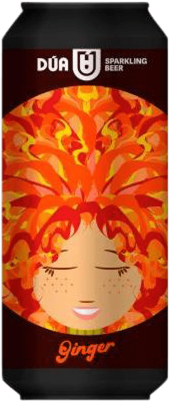 7,95 € 免费送货 | 啤酒 Dua Lisa 西班牙 中号罐 50 cl Ginger — 姜