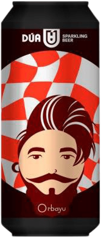 4,95 € Envío gratis | Cerveza Dua Lisa Orbayu España Lata Medium 50 cl