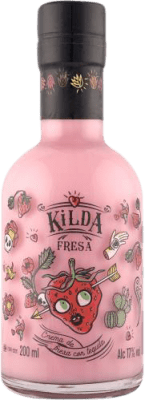 7,95 € 送料無料 | クリームリキュール Kilda イギリス 小瓶 20 cl Fresa — イチゴ, Tequila — テキーラ