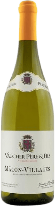 19,95 € Spedizione Gratuita | Vino Bianco Vaucher Père & Fils A.O.C. Mâcon Borgogna Francia Chardonnay 75 cl