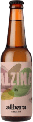 4,95 € 免费送货 | 啤酒 L'Albera Alzin Artesanal — 手工艺的 西班牙 三分之一升瓶 33 cl
