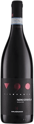 10,95 € Envio grátis | Vinho Tinto Cantine Brugnano V90 D.O.C. Sicilia Sicília Itália Nero d'Avola 75 cl