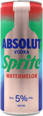 4,95 € Envio grátis | Mixer Absolut Sprite Suécia Lata 25 cl Watermelon — Melancia