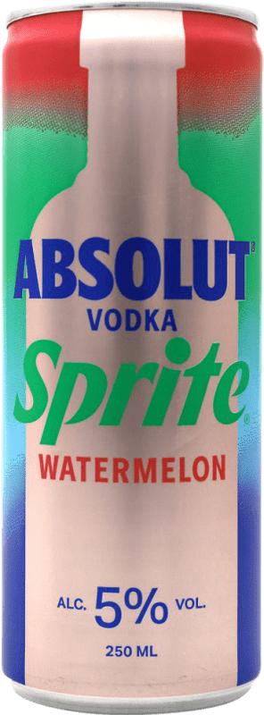 4,95 € Envío gratis | Mixer Absolut Sprite Suecia Lata 25 cl Watermelon — Sandía