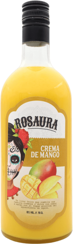 8,95 € Kostenloser Versand | Sahnelikör Rosaura Gemeinschaft von Madrid Spanien 70 cl Mango