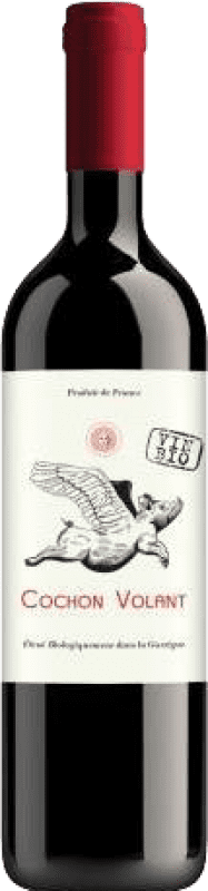 10,95 € Spedizione Gratuita | Vino Rosso Château Caraguilhes Cochon Volant A.O.C. Corbières Francia 75 cl